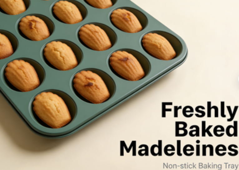 12-Cup Sage Green Silicone Muffin Pan - Non-Stick Baking Mold