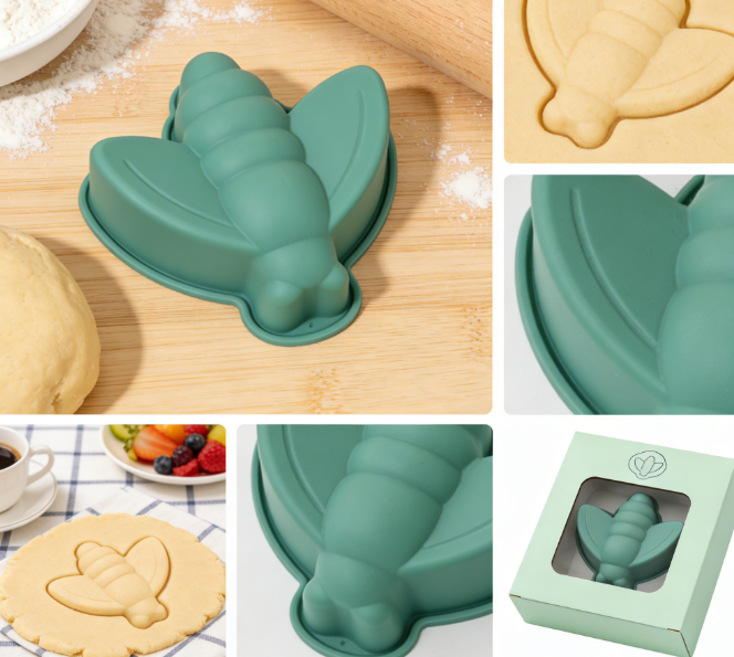 Sage Green Dragonfly Silicone Baking Mold