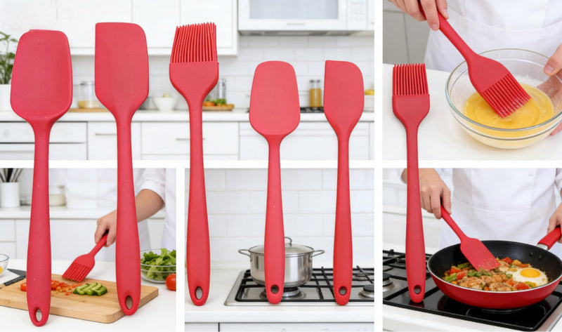 BakingMaster Pro 7-Piece Premium Silicone Baking Tool Set - Heat Resistant & Professional Grade